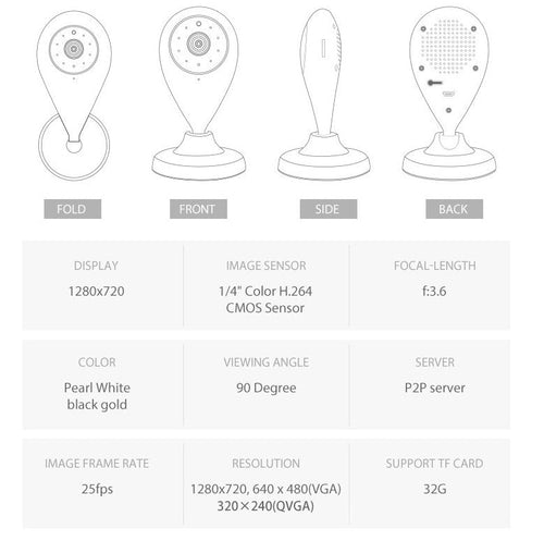 1080P HD Wireless Mini Security WiFi Camera - ClickCrate 1080P HD Wireless Mini Security WiFi Camera