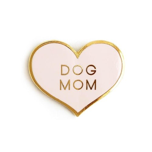 Dog Mom Pink Heart Enamel Pin - ClickCrate Dog Mom Pink Heart Enamel Pin