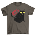 Funny unimpressed meh black cat t-shirt - ClickCrate Funny unimpressed meh black cat t-shirt