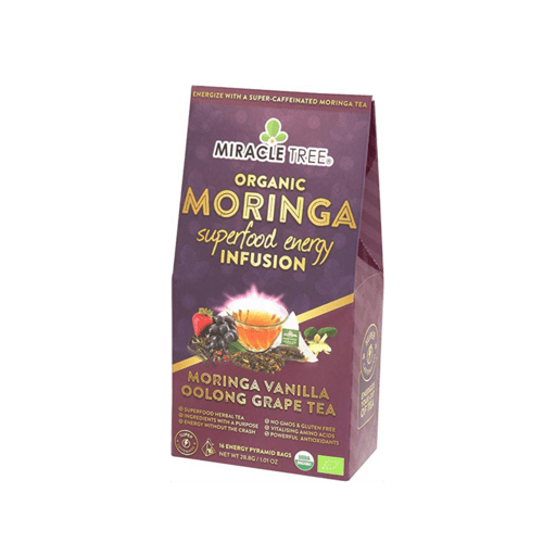Organic Moringa Energy Tea - Grape Vanilla - Natural Coffee - ClickCrate Organic Moringa Energy Tea - Grape Vanilla - Natural Coffee