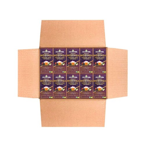 Organic Moringa Energy Tea - Grape Vanilla - Natural Coffee - ClickCrate Organic Moringa Energy Tea - Grape Vanilla - Natural Coffee