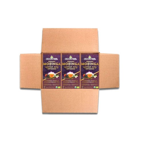 Organic Moringa Energy Tea - Grape Vanilla - Natural Coffee - ClickCrate Organic Moringa Energy Tea - Grape Vanilla - Natural Coffee
