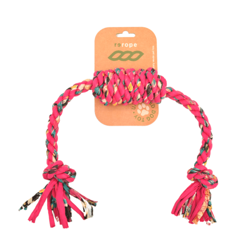 Rerope Barreled Upcycled Fabric Rope Dog Toys - ClickCrate Rerope Barreled Upcycled Fabric Rope Dog Toys