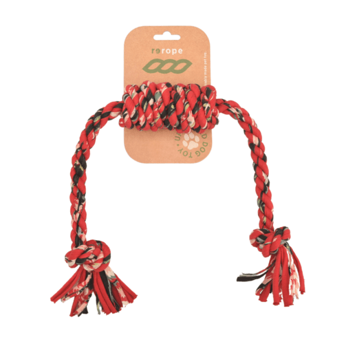 Rerope Barreled Upcycled Fabric Rope Dog Toys - ClickCrate Rerope Barreled Upcycled Fabric Rope Dog Toys