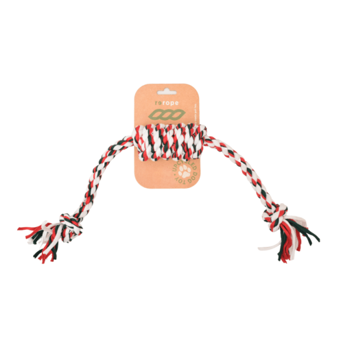Rerope Barreled Upcycled Fabric Rope Dog Toys - ClickCrate Rerope Barreled Upcycled Fabric Rope Dog Toys