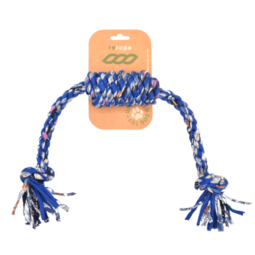 Rerope Barreled Upcycled Fabric Rope Dog Toys - ClickCrate Rerope Barreled Upcycled Fabric Rope Dog Toys