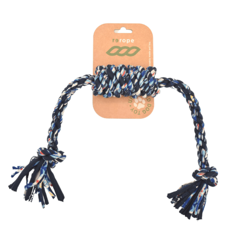 Rerope Barreled Upcycled Fabric Rope Dog Toys - ClickCrate Rerope Barreled Upcycled Fabric Rope Dog Toys