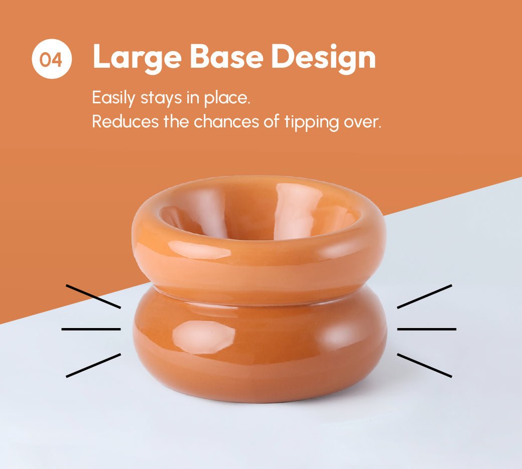 Soufflé Pet Bowl - Amber Orange - ClickCrate Soufflé Pet Bowl - Amber Orange